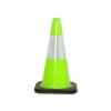 18-inch Lime Reflective Traffic Cones - Flasher Equipment Company San Antonio Texas