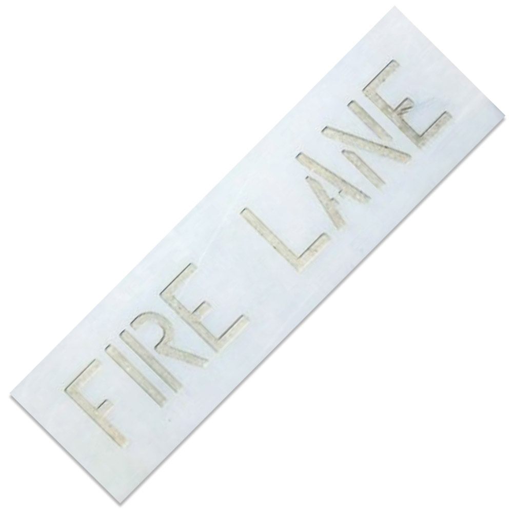 Fire Lane Stencil - Flasher Equipment Company